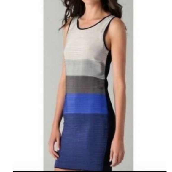 Rag & Bone Silk Layered Colour block Dress - Picture 3 of 10